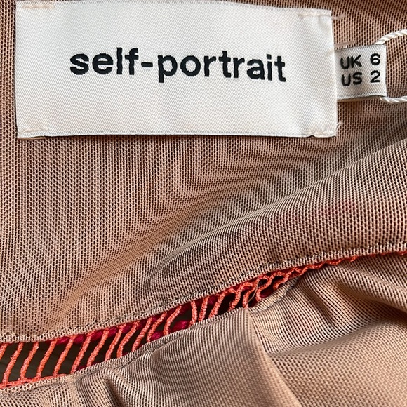 Self-Portrait Red Lace Midi Dress - XS - UK 6/US 2 - Picture 6 of 6